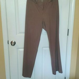 LOFT Curvy Pant Size 10 Brown